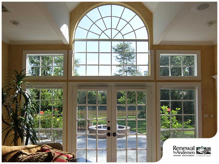 specialty window over patio door