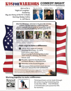 K-9’s for Warriors Nov 10, 2016