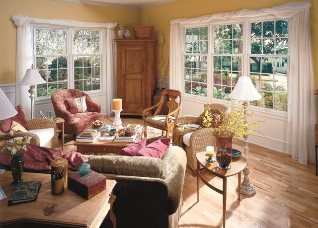 interior double hung window
