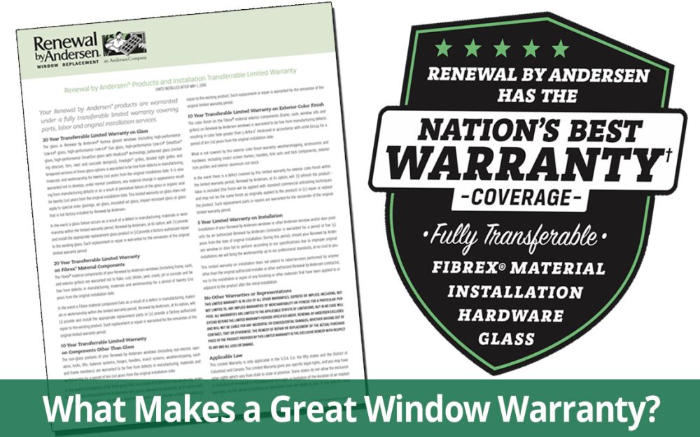 What to Look for in a Replacement Window Warranty Renewal by Andersen