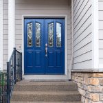 blue front door