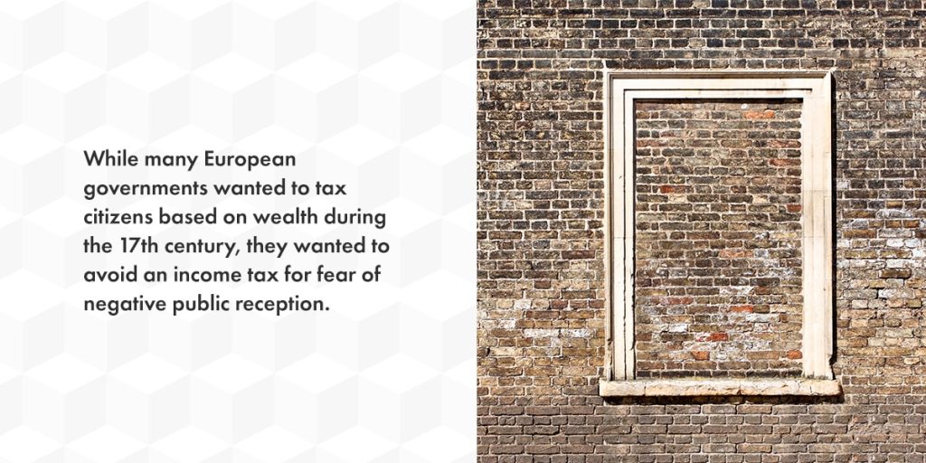 window taxes in the early-modern period